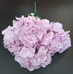 Buchet cu hortensii artificiale roz, flori mari 52cm