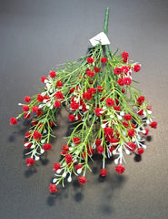 Buchet floarea miresei din plastic – roșu și alb 33cm