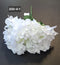 Buchet cu hortensii artificial alb din material textil - 42cm