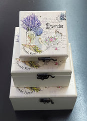 Cutii din lemn 3/set DR078