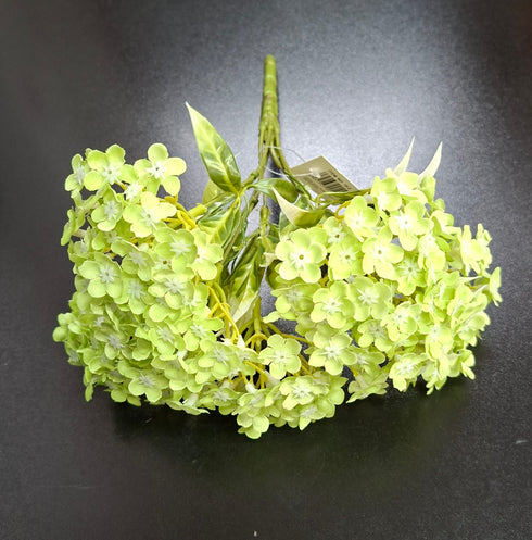 Buchet cu hortensii artificiale verde – flori mici material textil 30cm