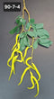 Ramură decorativă Amaranthus curgător galben, 80cm
