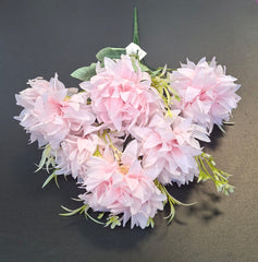 Buchet artificial cu dalii roz, 35cm