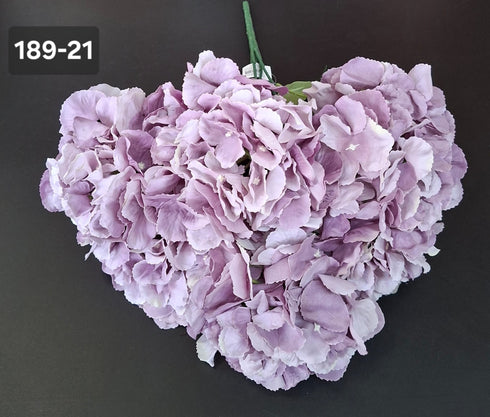 Buchet cu hortensii artificiale mov prăfuit - 52cm