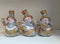 Omuleți de zăpadă – decor ceramic Crăciun - 3/set 7cm