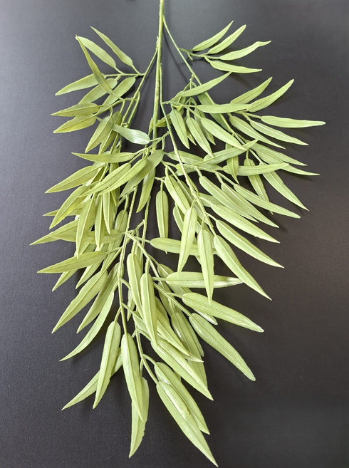 Frunze Decorative Artificiale 100cm Verde Natur – Ramură Tip Eucalipt Lung