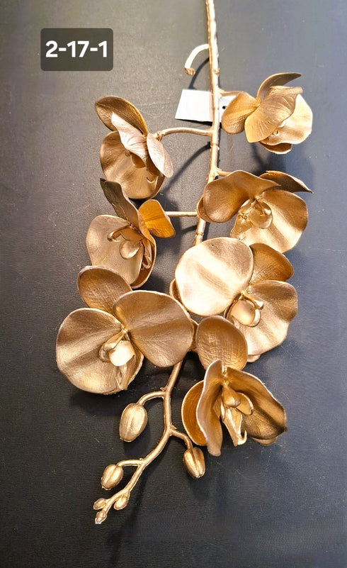 Orhidee Artificială Aurie - 75cm