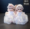Păpuși 15 cm cu Rochie Albă Elegantă - 15cm 10/set