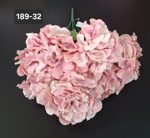 Buchet cu hortensii artificiale roz pudrat - 52cm