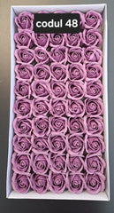 Trandafiri pasta de sapun sapun, 5cm, cutie 50 buc