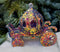 Caleașcă decorativă mov cu sclipici multicolor – set 10 bucăți