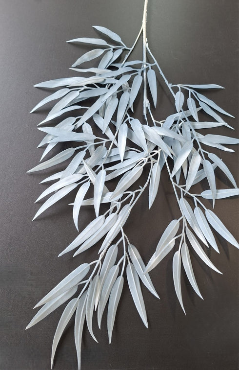 Frunze Decorative Artificiale 100cm Gri Deschis – Ramură Elegantă Tip Eucalipt
