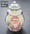 Felinar ceramic Moș Crăciun, decor ceramic Crăciun - 14cm