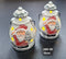 Set 2 felinare ceramice Moș Crăciun, decor ceramic Crăciun - 10cm