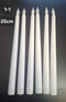 Lumanari artificiale LED albe 25cm – set decorativ 6/set