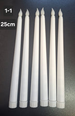 Lumanari artificiale LED albe 25cm – set decorativ 6/set