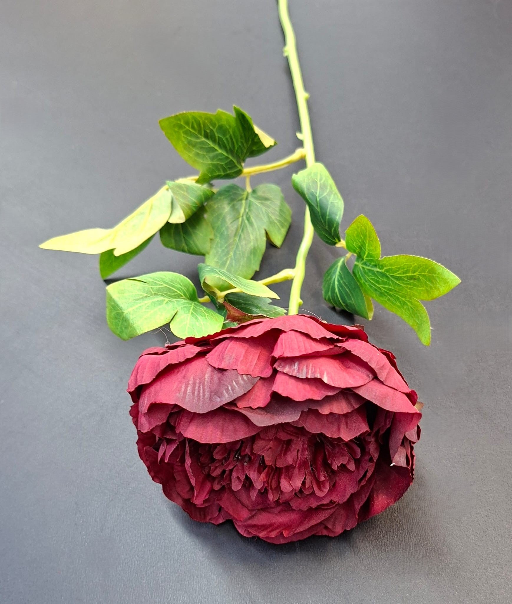 Fir bujor artificial bordo - 70cm