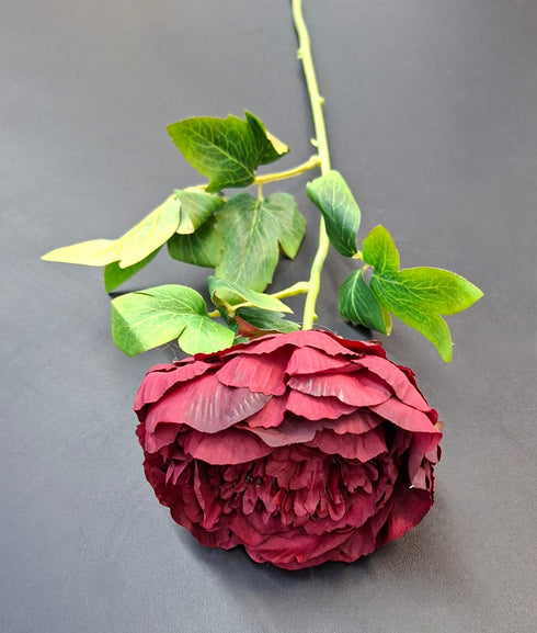 Fir bujor artificial bordo - 70cm