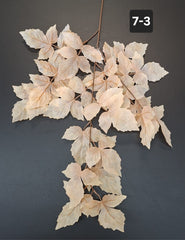 Ramură artificială decorativă - 97cm frunze crem