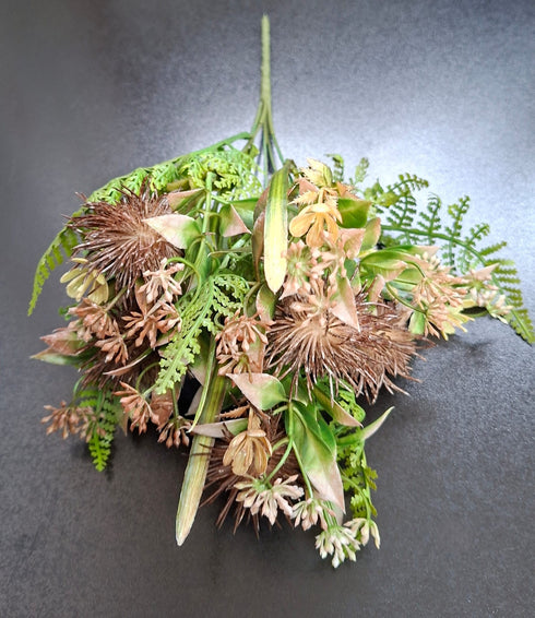 Verdeață artificială decorativă mixtă, 32cm – aspect natural bogat