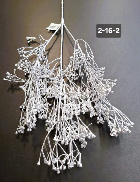 Crenguță decorativă argintie - 70cm