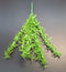 Ramură decorativă artificială verde tip rozmarin, 33cm