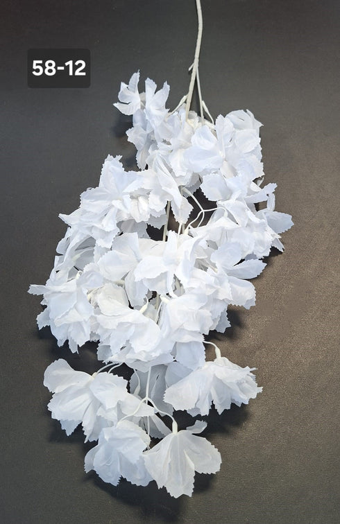 Ramură decorativă artificială albă - 90cm
