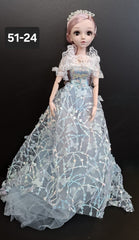 Păpușă Prințesă cu Rochie Albastra - 60cm