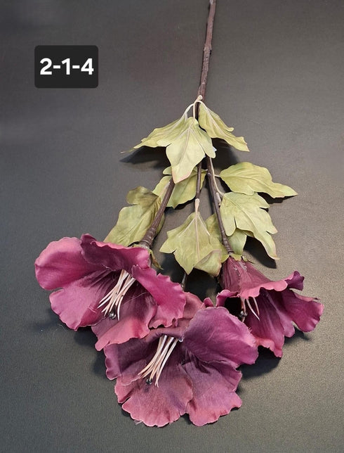 Buchet artificial gladiole bordo – 3 flori decorative