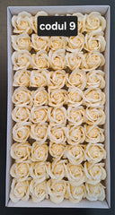 Trandafiri pasta de sapun sapun, 5cm, cutie 50 buc