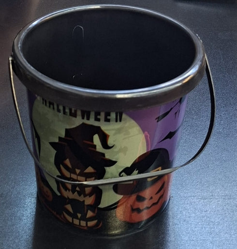 Găletușă Halloween din Plastic – Trick or Treat, neagra