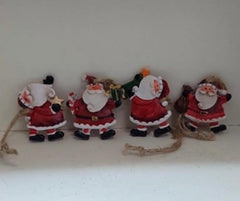 Moș Crăciun – decor ceramic Crăciun pentru brad 10/set 3cm