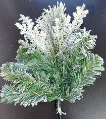 Crenguțe artificiale de brad cu zăpadă