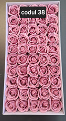 Trandafiri pasta de sapun sapun, 5cm, cutie 50 buc