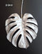 Frunză artificială Monstera argintie - 75cm