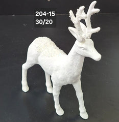 Ren decorativ alb cu sclipici și paiete – 30x20cm