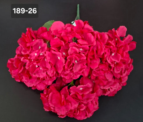 Buchet cu hortensii artificiale fuchsia - 52cm