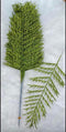 Frunze decorative verzi cu sclipici - 12 buc/set
