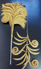 Frunze decorative aurii cu sclipici - 12 buc/set