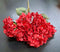 Buchet cu Hortensii rosu aprins – Flori Artificiale Elegante din Material Textil