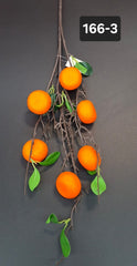 Ramură decorativă artificială cu mandarine – 87cm