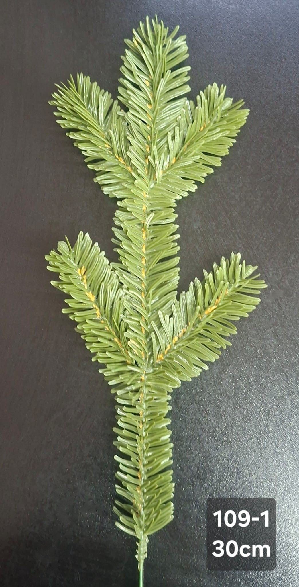 Crenguțe artificiale de brad verde – 30cm, 10/set