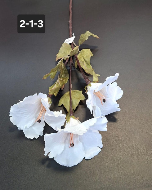 Buchet artificial gladiole alb – 3 flori decorative