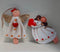 Îngerași albi – decor ceramic Crăciun 4/set 10cm