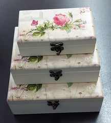 Cutii din lemn 3/set DR080