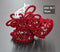 Set 10 ornamente de Crăciun – Clopoței bordo decorativi - 15cm