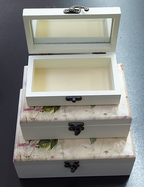 Cutii din lemn 3/set DR080