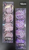 Set 4 Globuri Crăciun Decorative 2 culori cu Sclipici - 10cm
