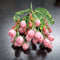 Buchet Bogat cu Boboci de Trandafiri roz pal 30cm – Flori Artificiale Decorative