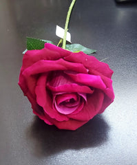 Fir Trandafir artificial material textil fucsia 50cm